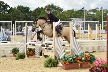 Eloise Burden wins the Pony British Novice Championship Final